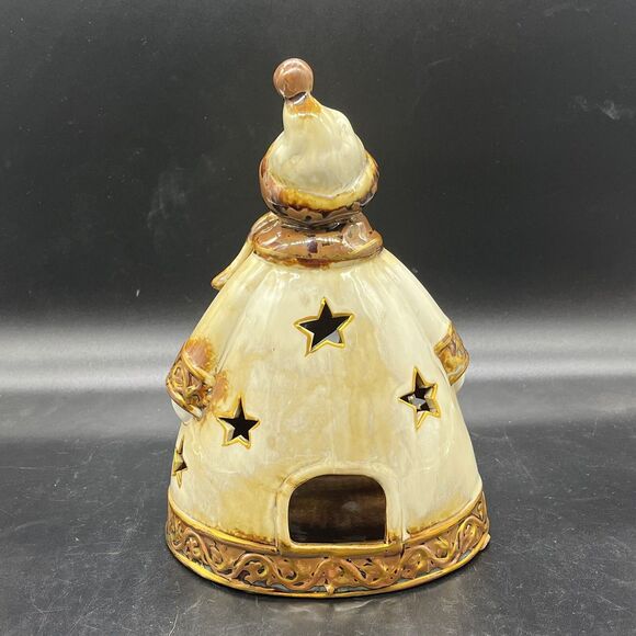 Kirkland's Home Snowman 9.25" Votive Candle Holder tealight christmas winter - Picture 2 of 9